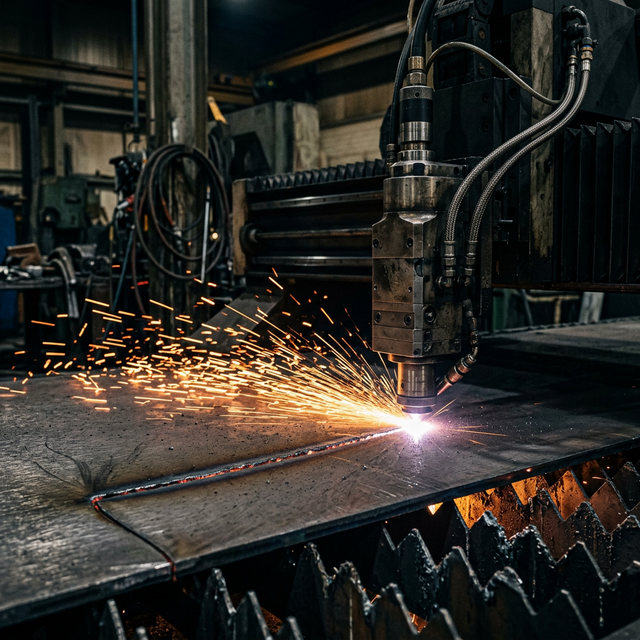 Corte láser industrial